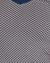 Grau Marineblau Sportlich Micro Spot