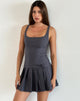 Image of Jadzia Minikleid mit fallender Taille in Anthrazit