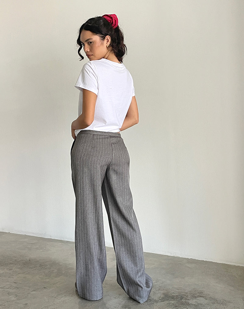 Bild von Jaliba Smart Trouser in Grau Nadelstreifen Tailoring
