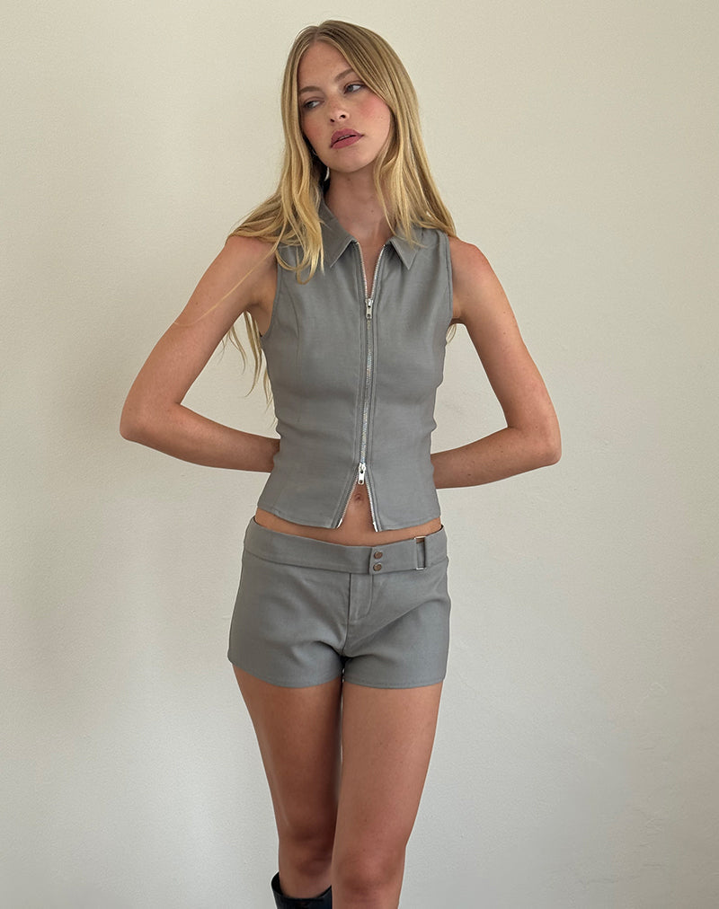 Image of Jarli Hot Pants in Stretch Tailoring Grau