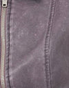 Distressed PU Gewaschene Pflaume