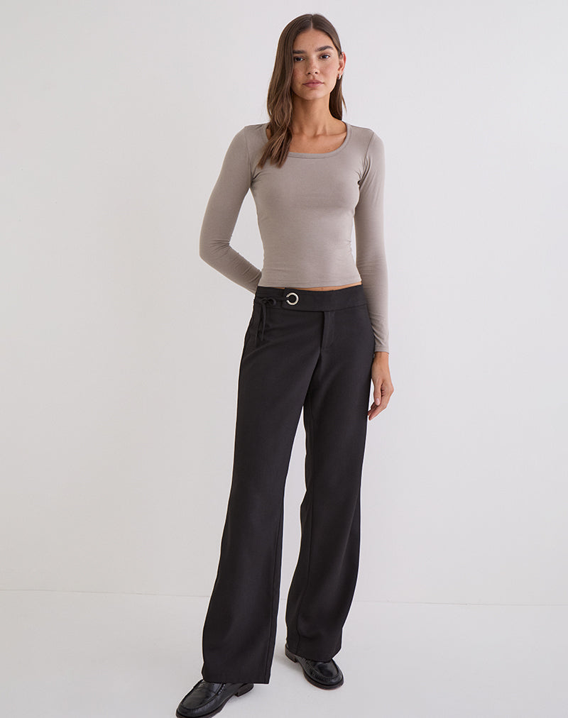 Bild des Janana Langarm-Oberteils aus Baumwolle Moon Rock