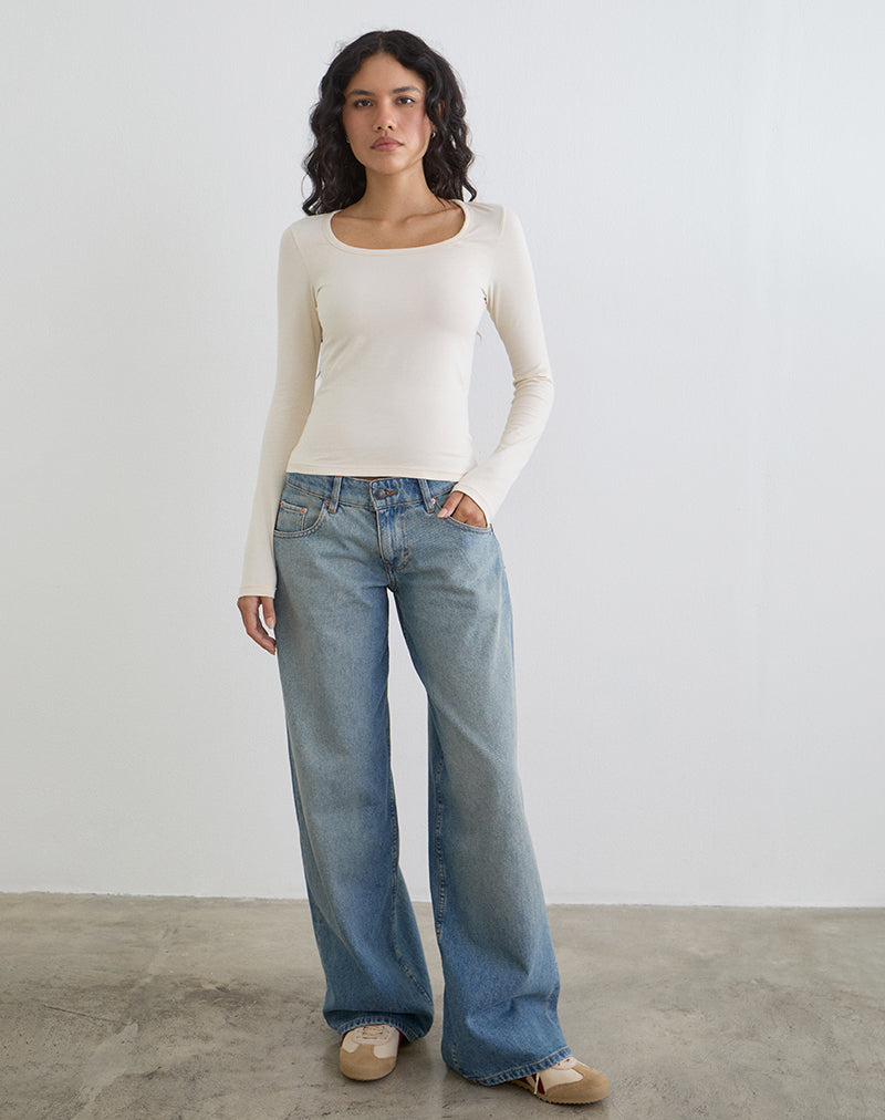 Bild des Janana Langarm-Oberteils aus Baumwolle Tofu