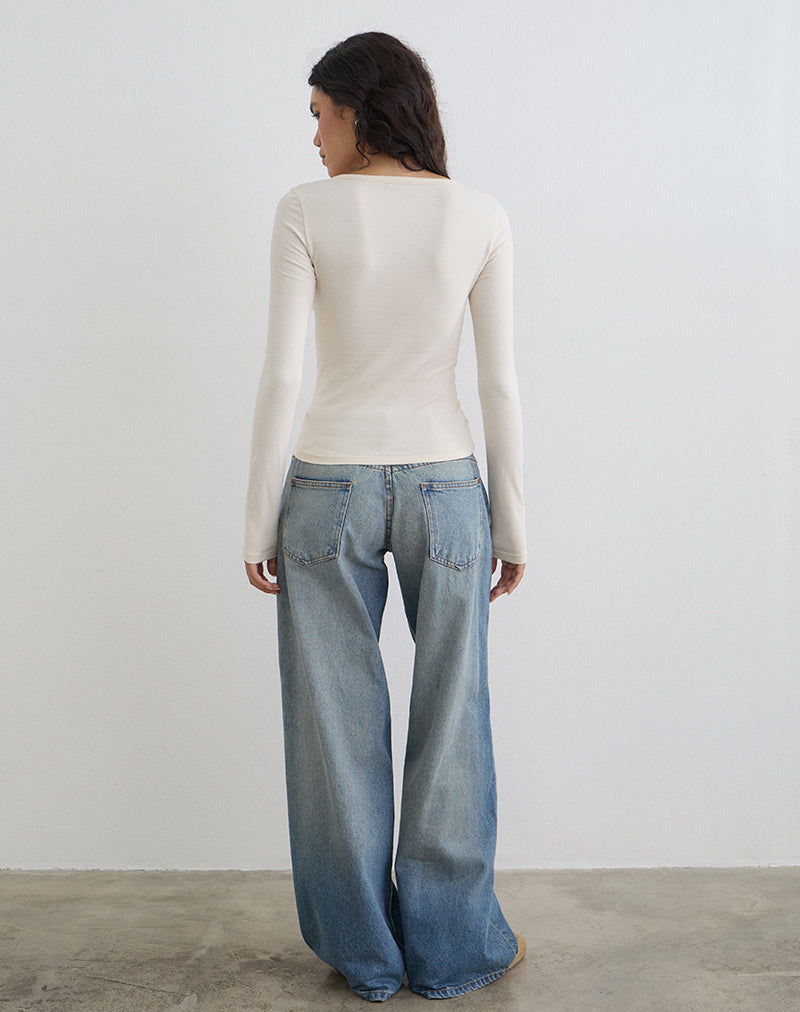 Bild des Janana Langarm-Oberteils aus Baumwolle Tofu