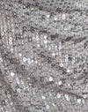 Hauchdünner Pailletten-Silber