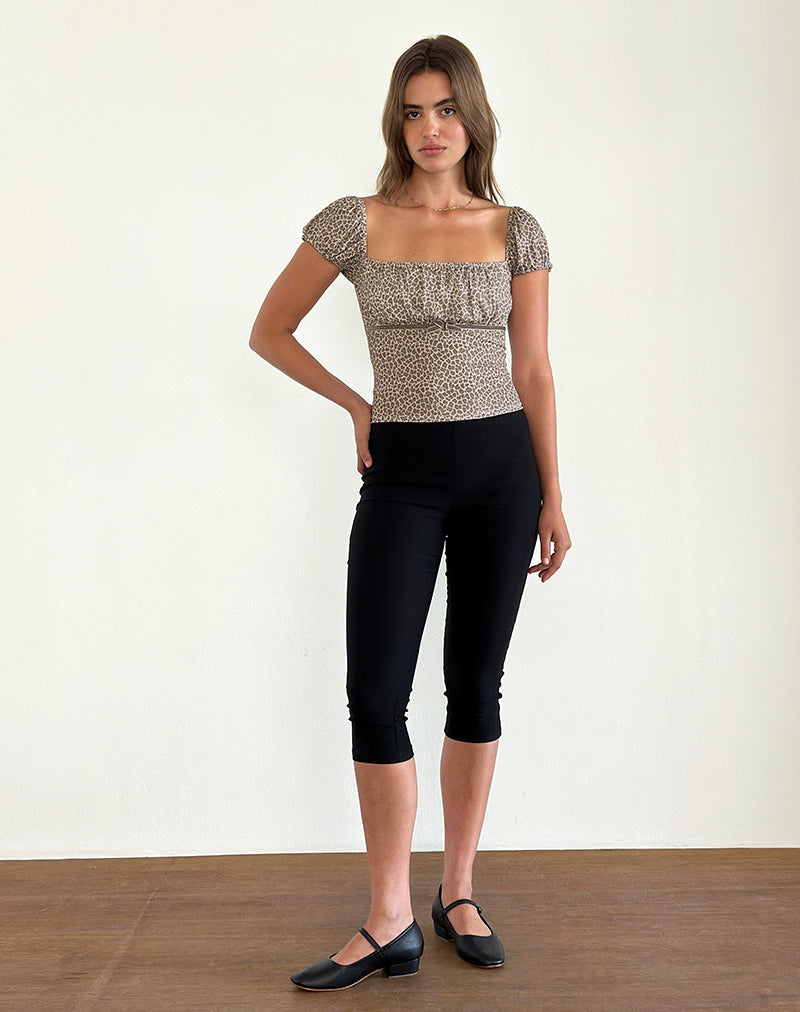 Image of Jarji Bluse in zierlichem Leopard Hellbraun