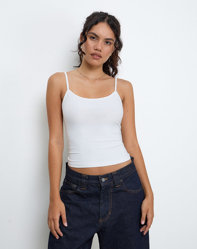 Jasila Vest Top in Weiß