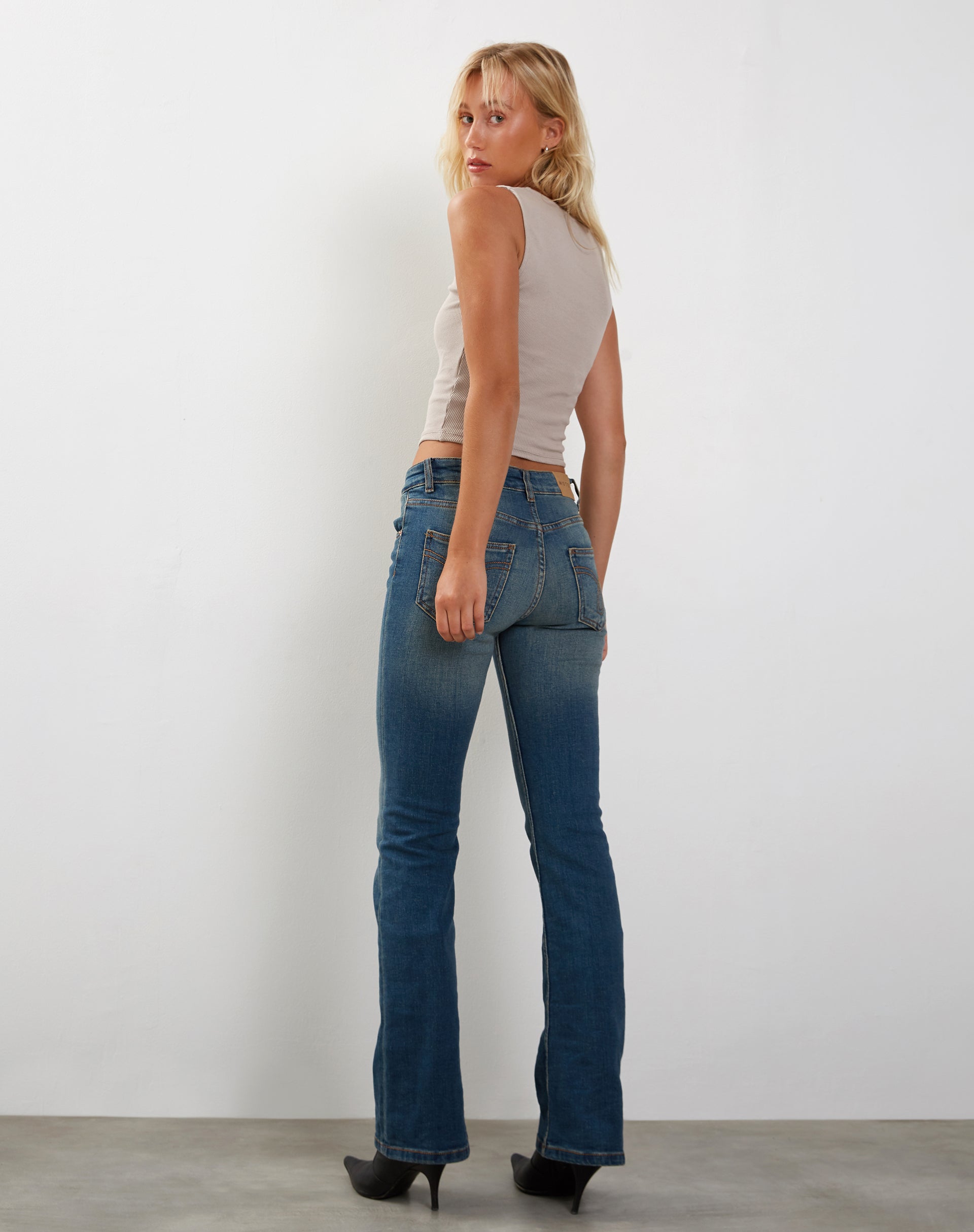 Image of Jastio Vest Top aus geripptem Jersey in Hafer