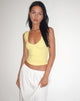 Image of Jastio Vest Top in Lemonade Gerippter Jersey