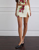Bild von Pravara Minirock in Bouquet Roses Creme