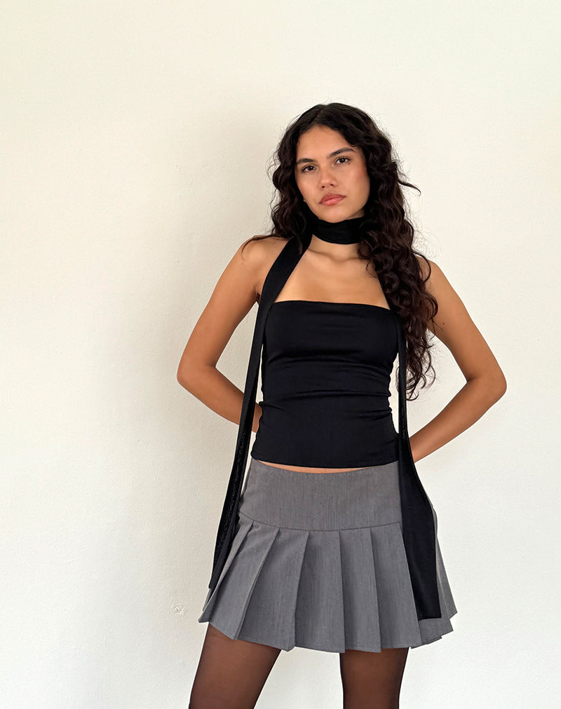 Image of Jeldia Bandeau Top und Scalf Set in Schwarz Schimmer