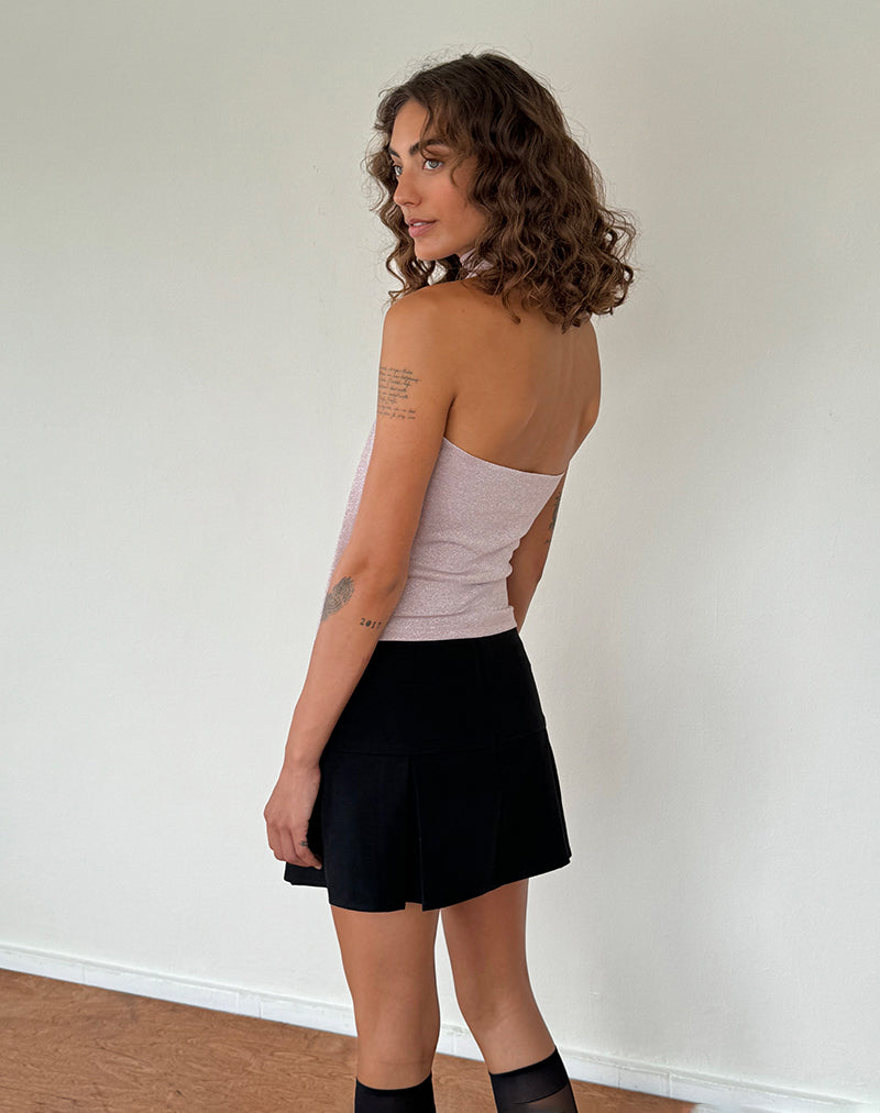Image of Jeldia Bandeau Top und Schal Set in Pink Shimmer