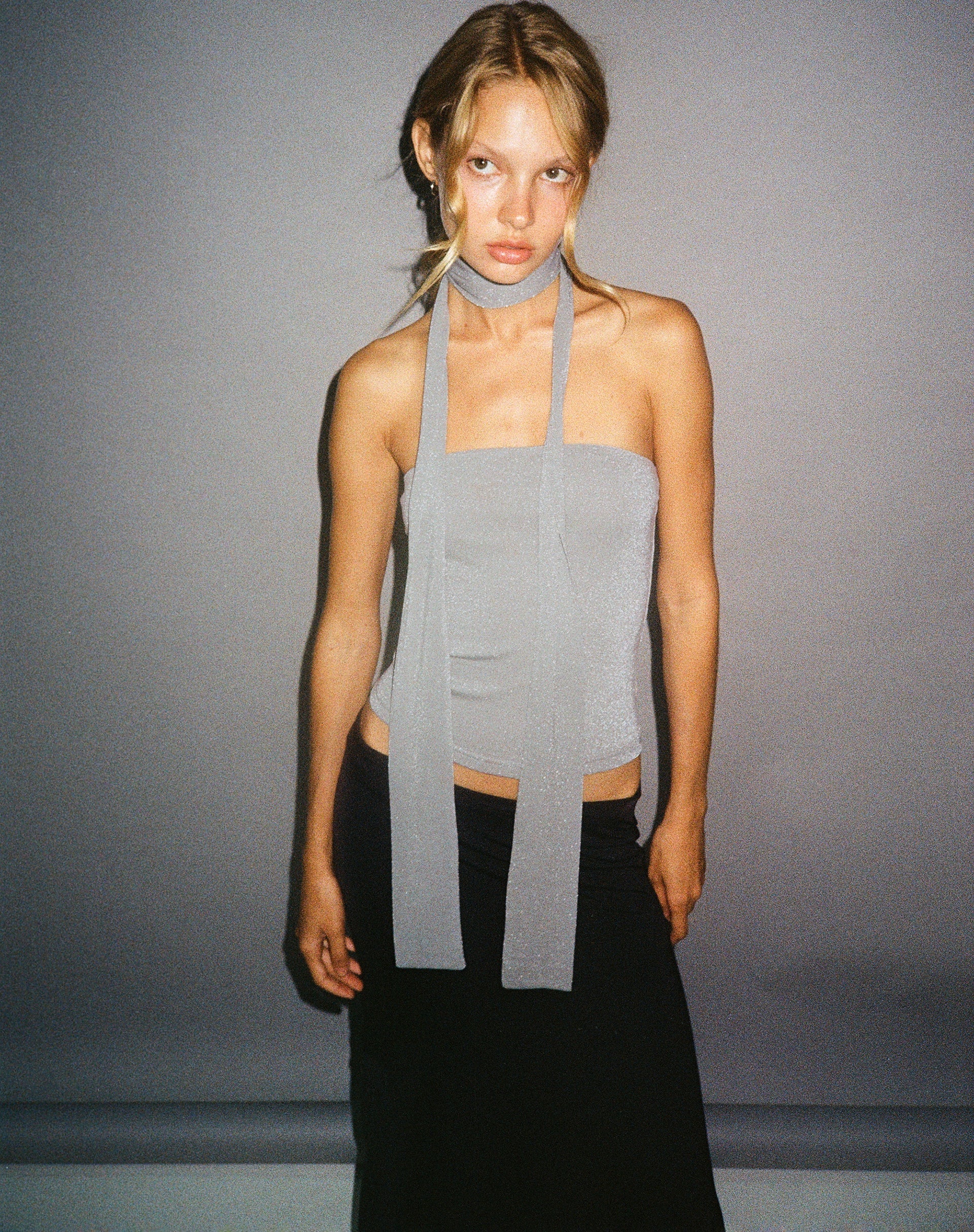 Image of Jeldia Bandeau Top und Skalf Set in Silber