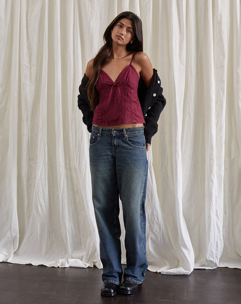 Bild von Jepuni Cami Top in Burgundy
