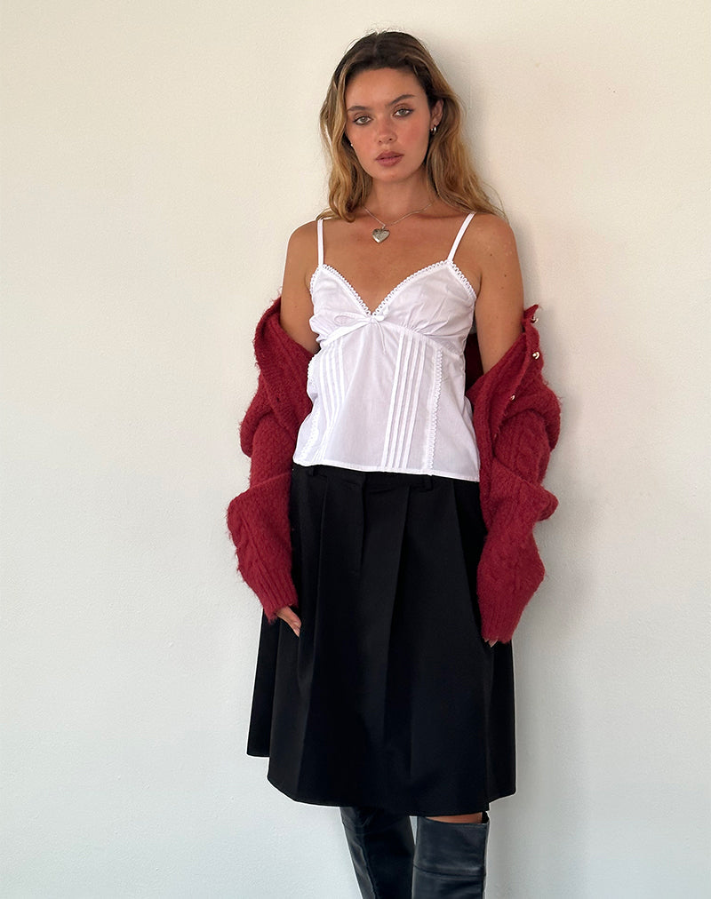 Bild von Jepuni Cami Top aus weißer Popeline