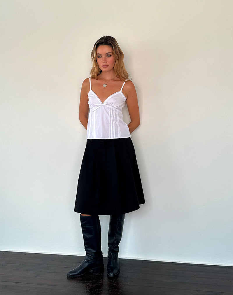 Bild von Jepuni Cami Top aus weißer Popeline