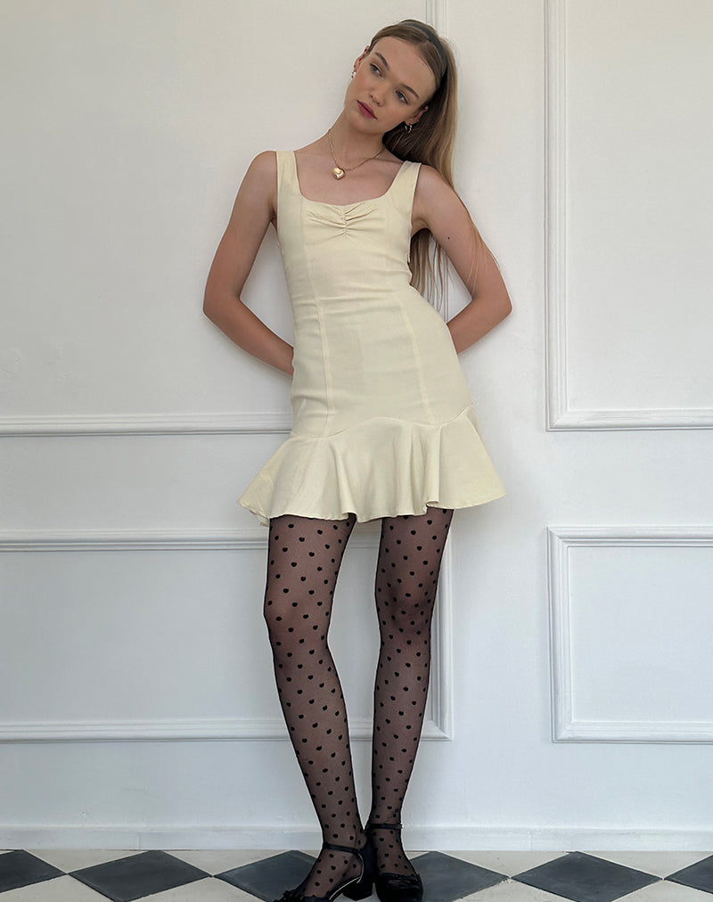 Jetsam Minikleid in Creme