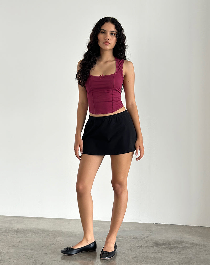 Bild von Jinisa Korsett-Top in Burgundy