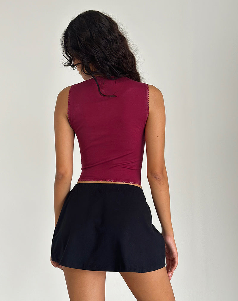 Bild von Jinisa Korsett-Top in Burgundy