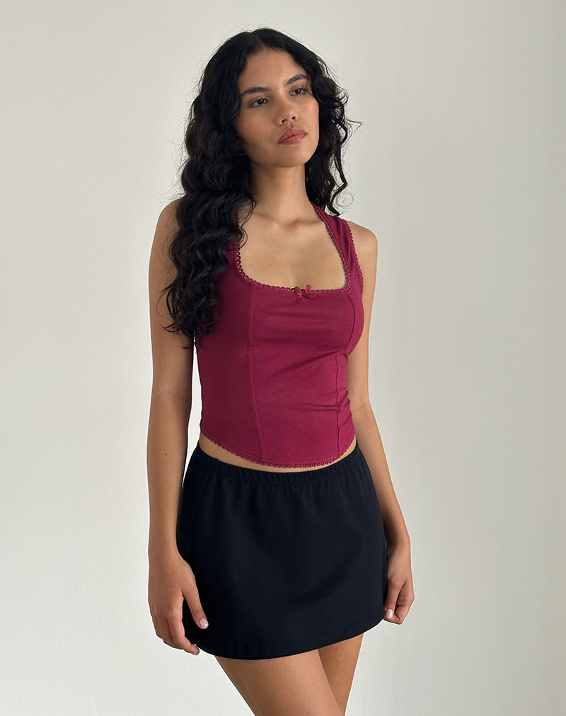 Bild von Jinisa Korsett-Top in Burgundy