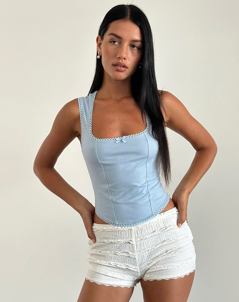 Abbildung von Jinisa Korsett-Top in Nantucket Blau