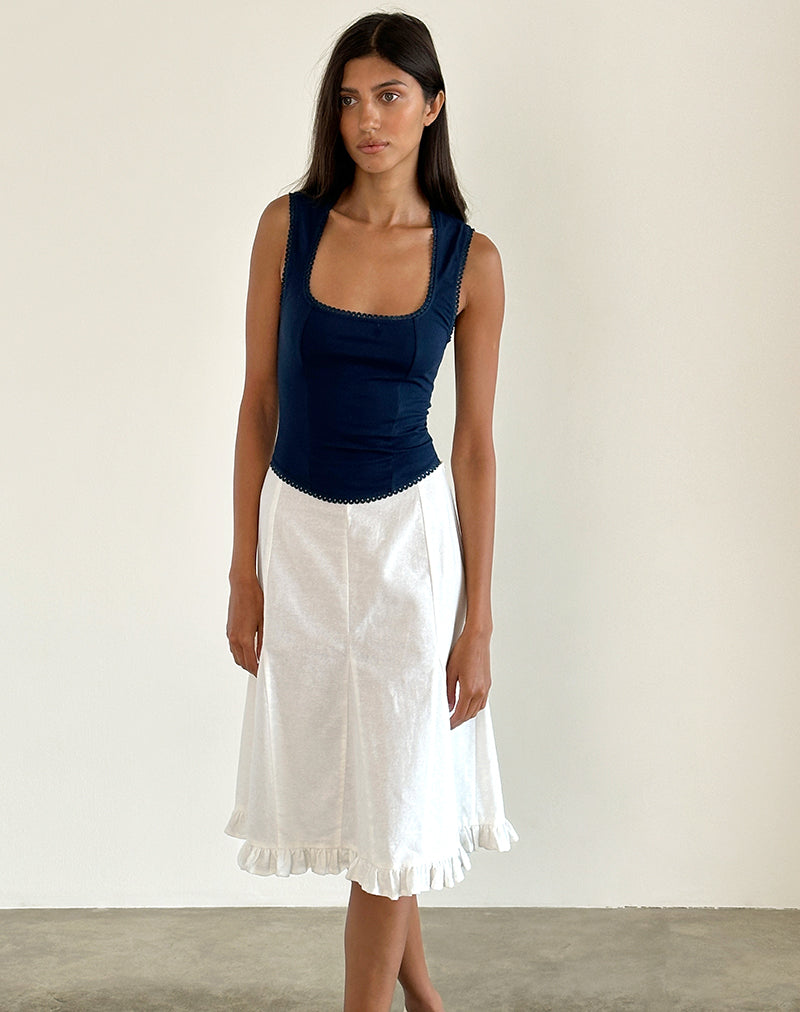 Jinisa Korsett-Top in Marineblau