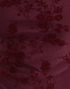Botanischer Blumenflock Maroon