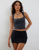 Bild von Jinsu Crop Top aus Lycra Ocean Storm