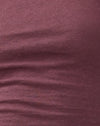 Baumwolle Hanf Mauve