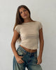 Bild von Jojes Jersey Tee in Stone