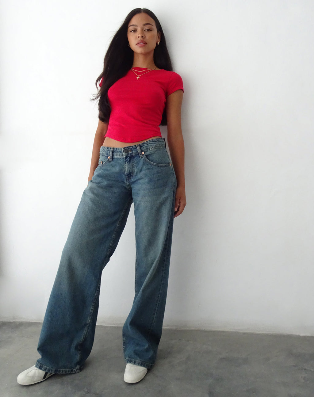 Jojes Jersey Tee in Tango Rot