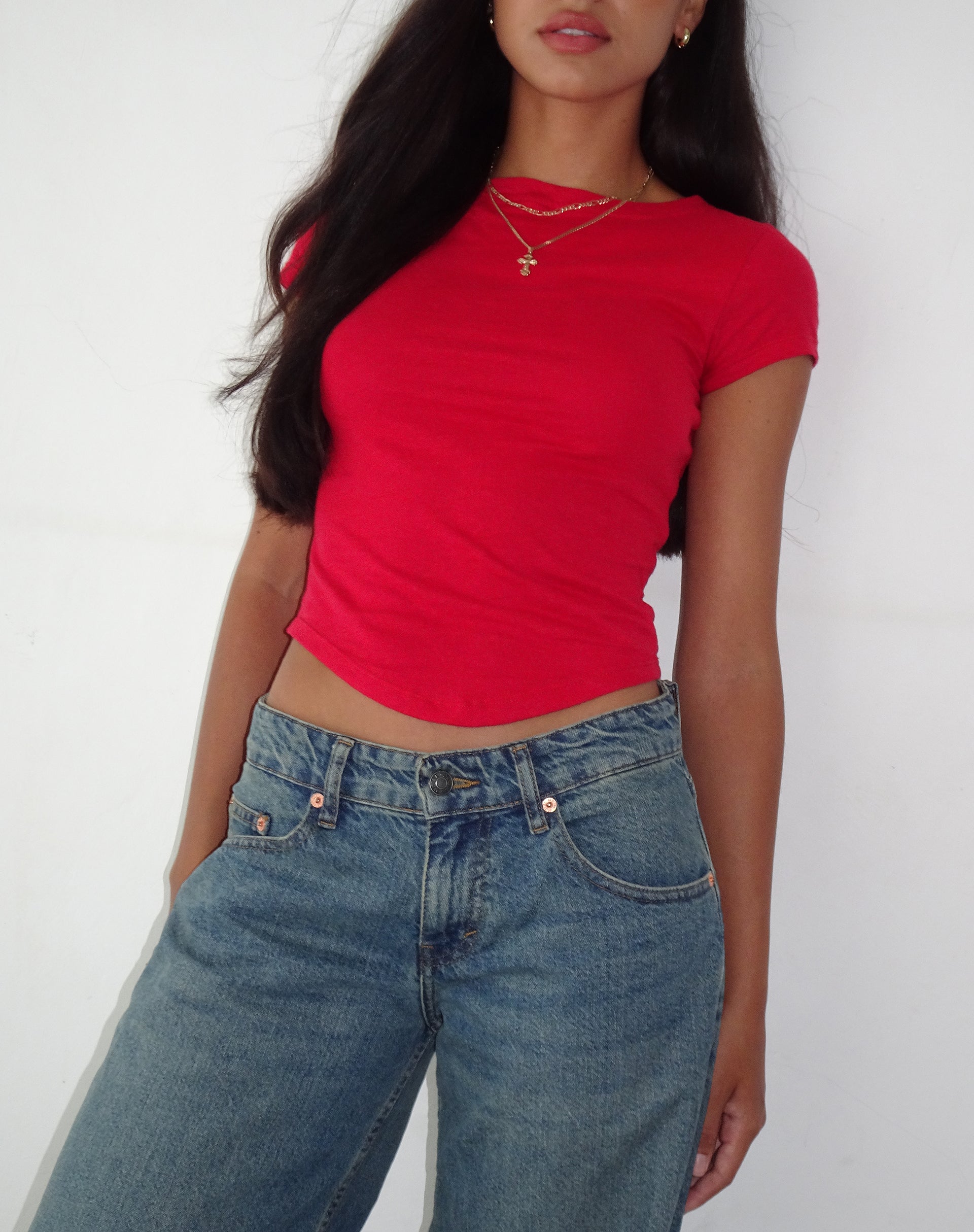 Bild von Jojes Jersey Tee in Tango Rot