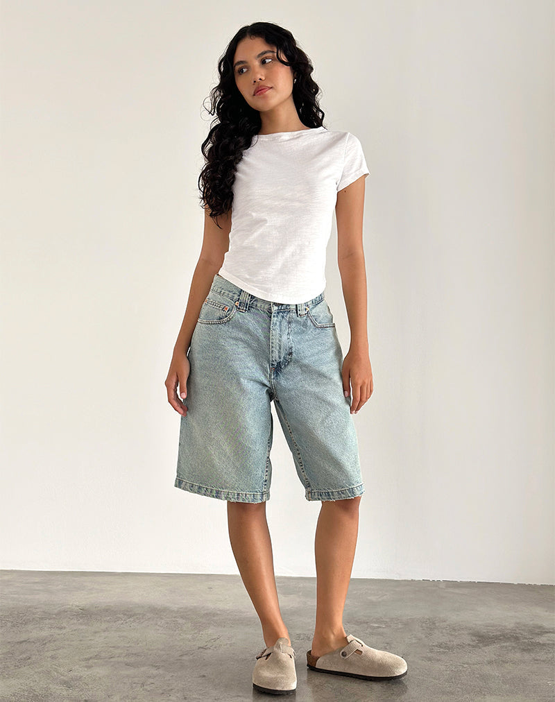 Bild von Jojes Jersey Tee Top in Weiß