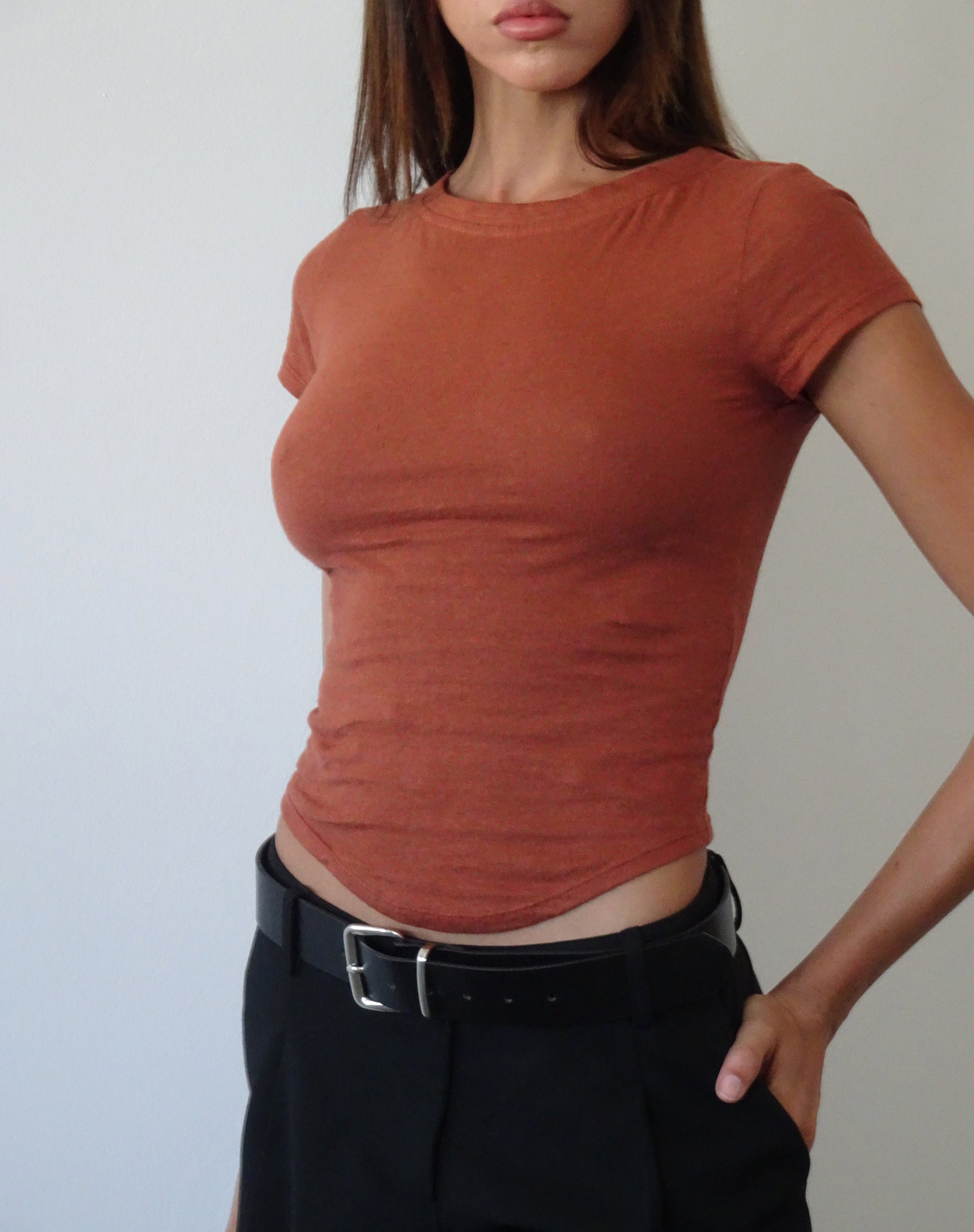 Bild von Jojes Jersey Tee in Spice Orange