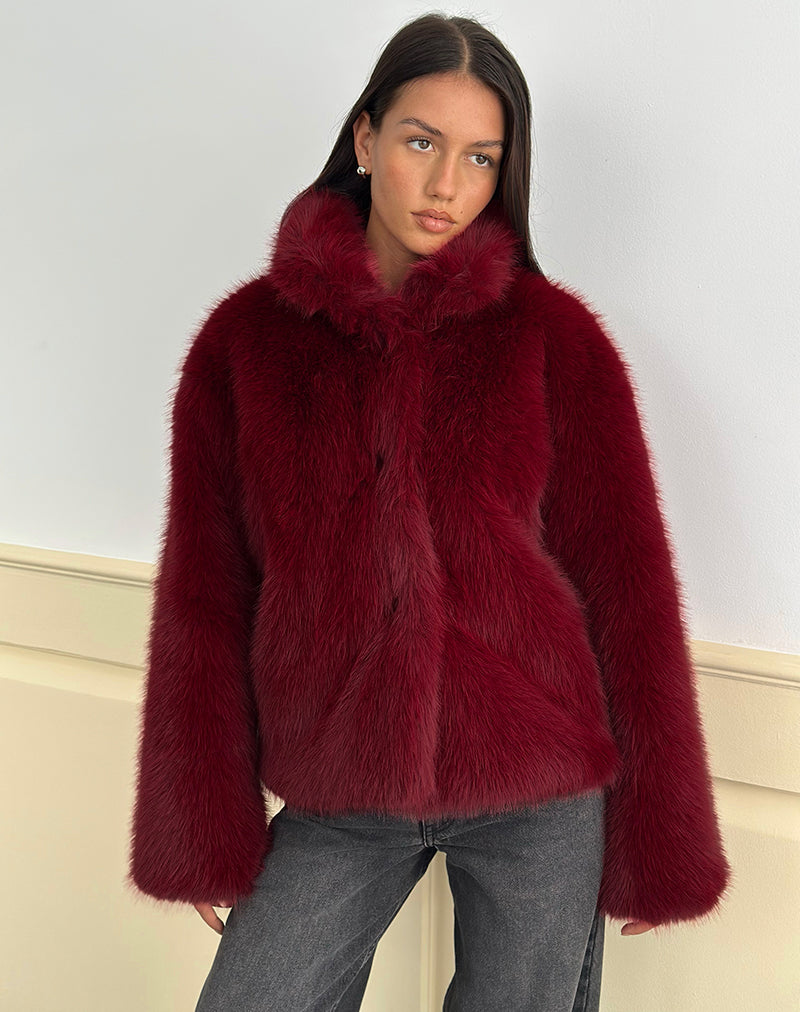 Image von Joji Jacke aus Kunstpelz Cherry