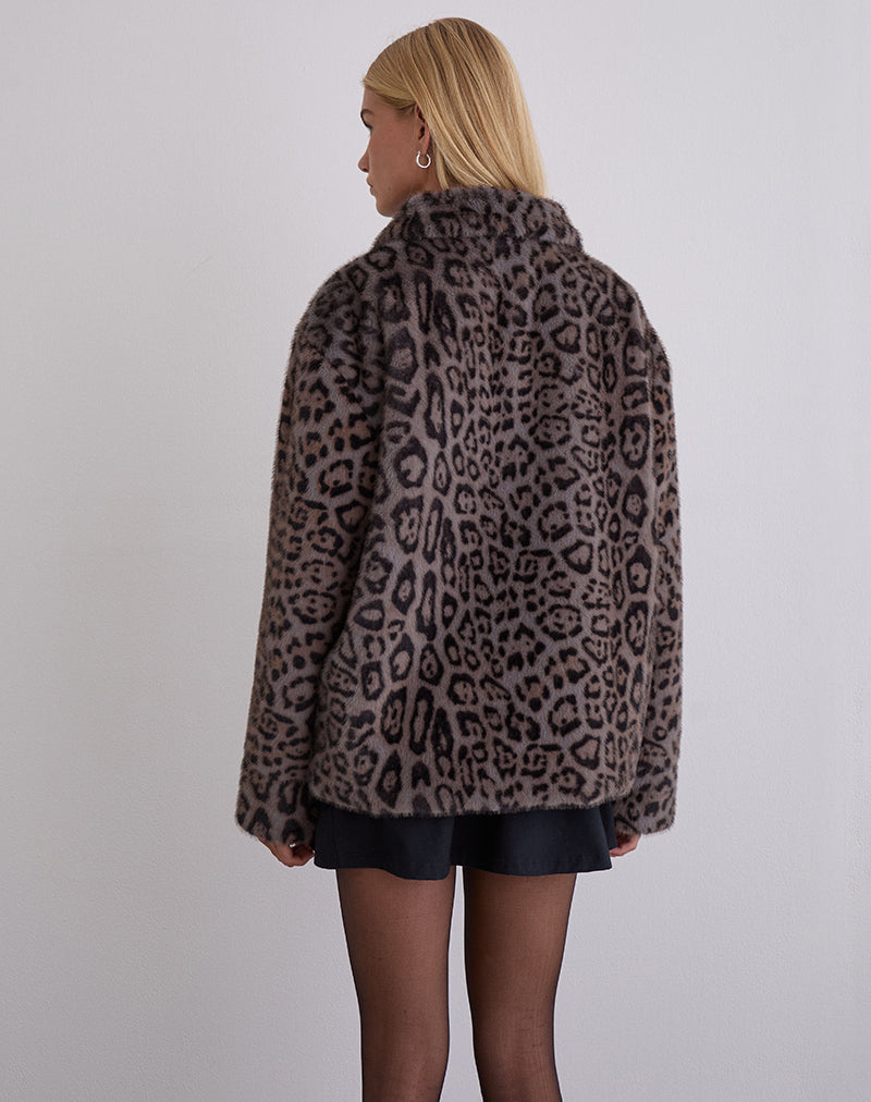 Image of Joji Jacke in Warm Grey Leopard