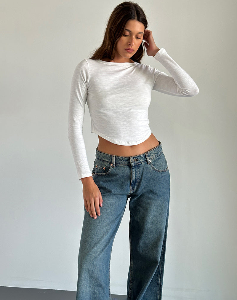 Bild von Jojisa Top aus Jersey Off White