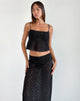 Image of Jolan Cami Top aus schwarzer Klee-Spitze