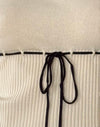 Beige mit schwarzem Einband