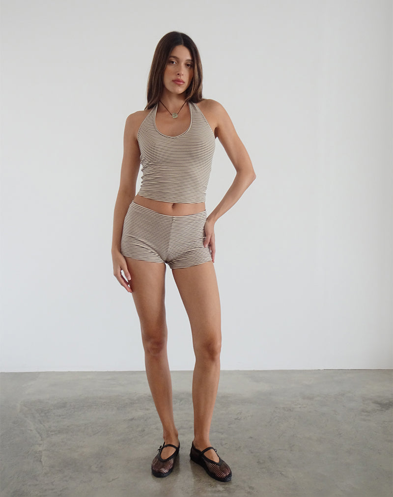 Bild von Jules Top aus gestreiftem Jersey Neutral