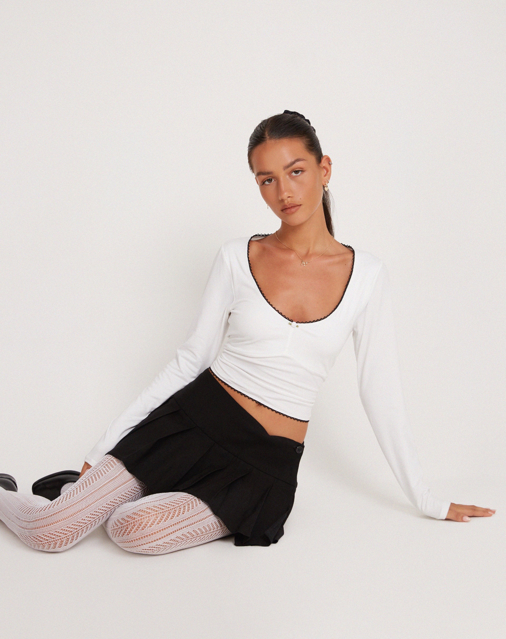 Abbildung von JUNIE BALLET JERSEY TOP WHITE