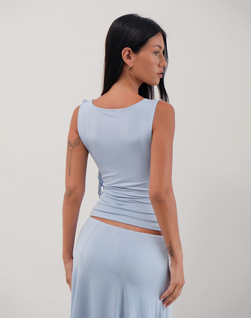 Image of Saylor Ärmelloses Top in Slinky Sky Blue