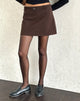 Image of Kaimar Minirock in Nadelstreifen Braun Tailoring