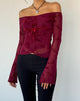 Bild von Kareena Top in Botanical Flower Maroon