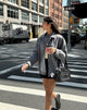 Image of Karinta Jacke aus grau melierter Wolle