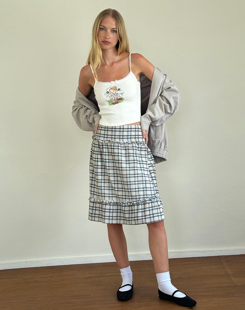 Bild von Kasya Midirock in Pastellblau Tartan