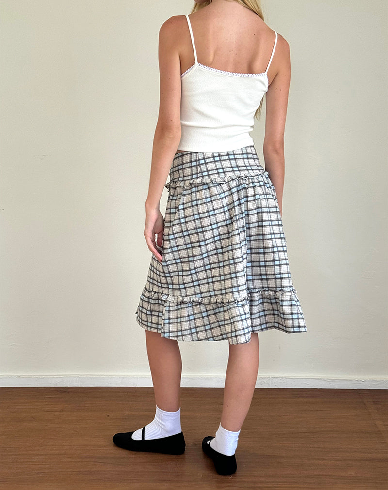 Bild von Kasya Midirock in Pastellblau Tartan