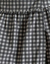 Tonal Gingham Schwarz und Grau