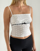 Image von Katisa Top in Broderie Weiß