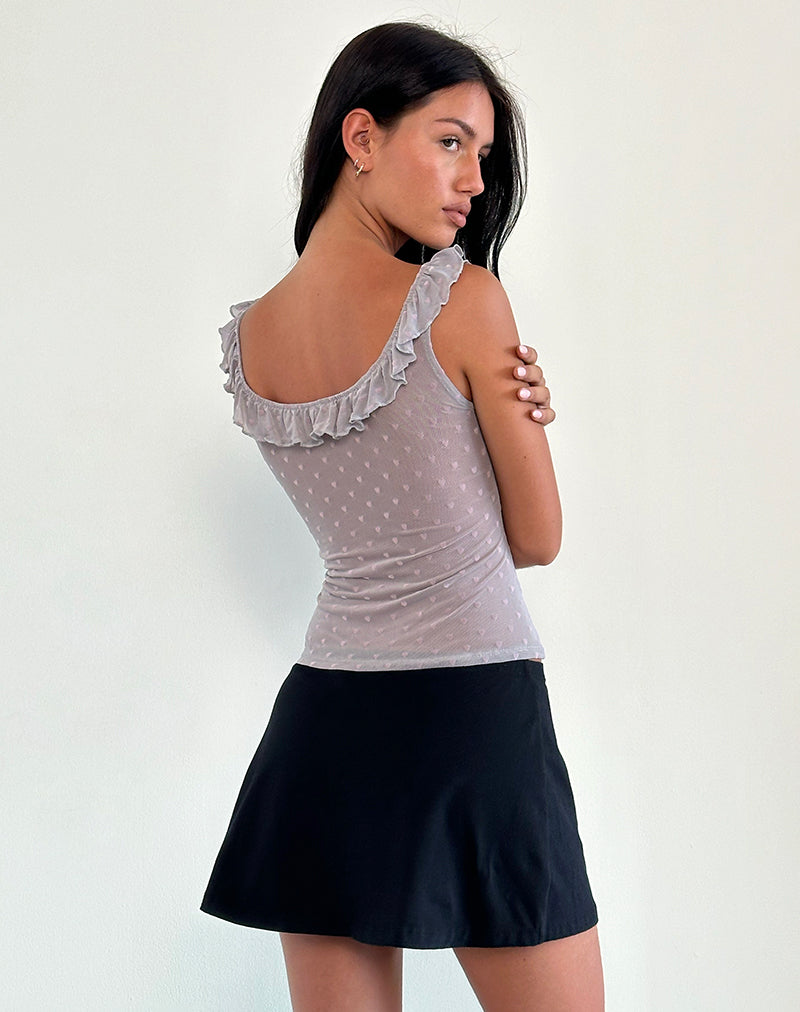 Bild von Kavya Top in Herzflock Grau